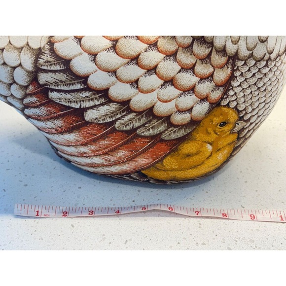 Chicken and‎ Rooster Hand Sewn Plush Fabric Decorative Set of 2 - Picture 14 of 16